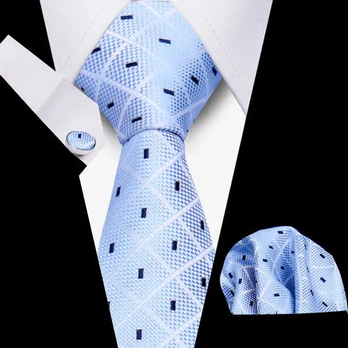 Elegant Ties For Men Gift Fashion Men Tie Set Striped Luxury Necktie