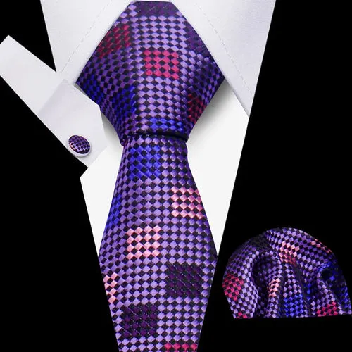Elegant Ties For Men Gift Fashion Men Tie Set Striped Luxury Necktie