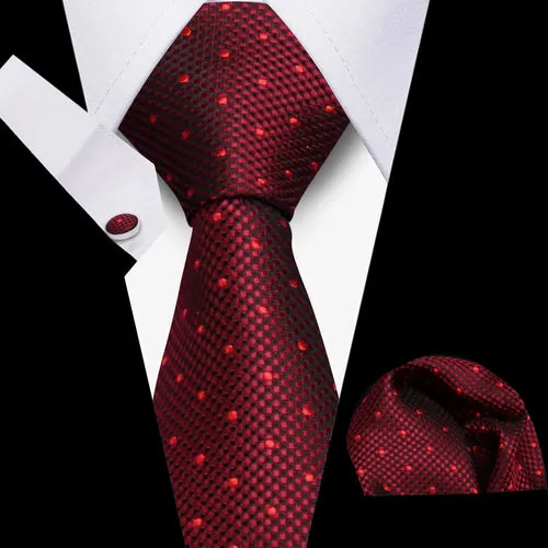 Elegant Ties For Men Gift Fashion Men Tie Set Striped Luxury Necktie