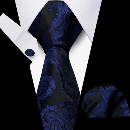 Elegant Ties For Men Gift Fashion Men Tie Set Striped Luxury Necktie