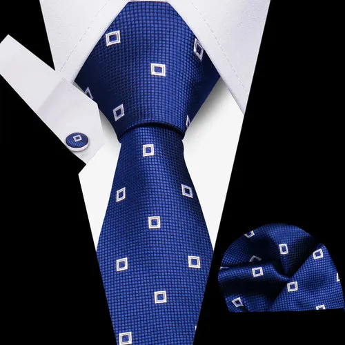Elegant Ties For Men Gift Fashion Men Tie Set Striped Luxury Necktie