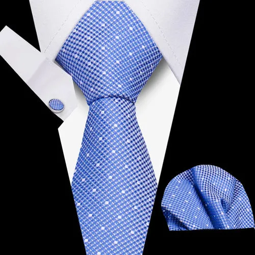 Elegant Ties For Men Gift Fashion Men Tie Set Striped Luxury Necktie