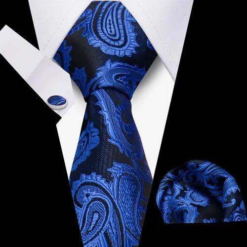 Elegant Ties For Men Gift Fashion Men Tie Set Striped Luxury Necktie