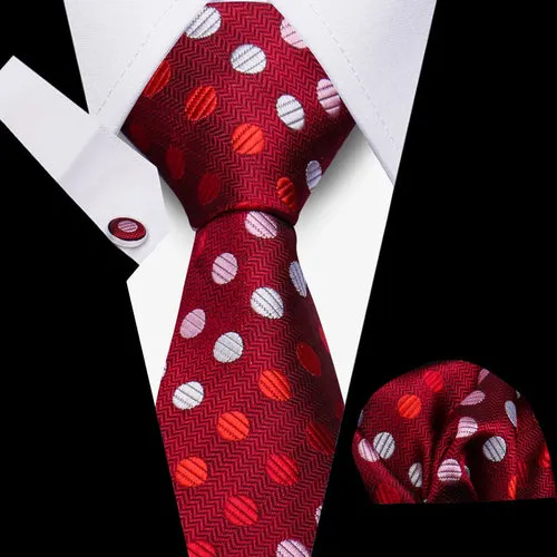 Elegant Ties For Men Gift Fashion Men Tie Set Striped Luxury Necktie