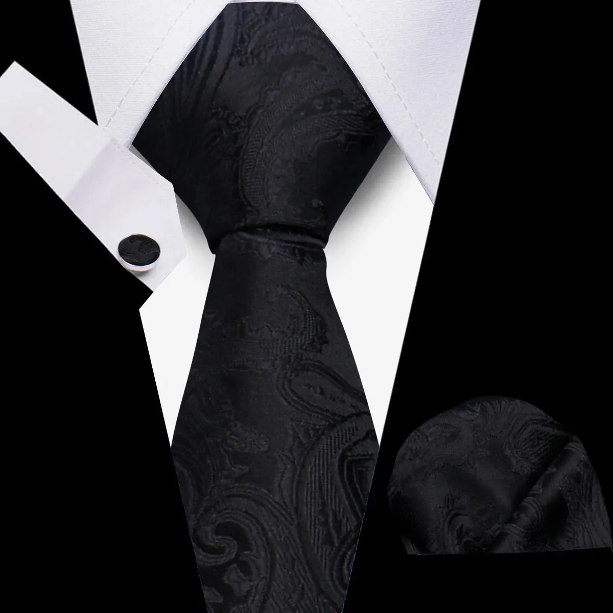 Elegant Ties For Men Gift Fashion Men Tie Set Striped Luxury Necktie
