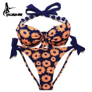 EONAR Women Bikini Offer Combined Size Swimsuit Push Up Bikini Sets Brazilian Bathing Suits Plus Size Swimwear Female XXL