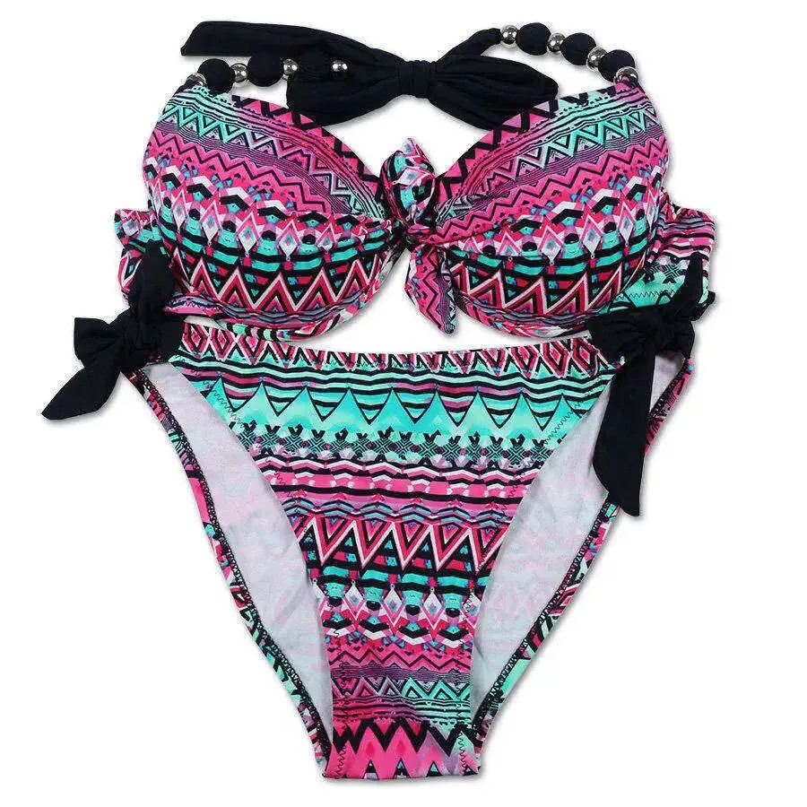 EONAR Women Bikini Offer Combined Size Swimsuit Push Up Bikini Sets Brazilian Bathing Suits Plus Size Swimwear Female XXL
