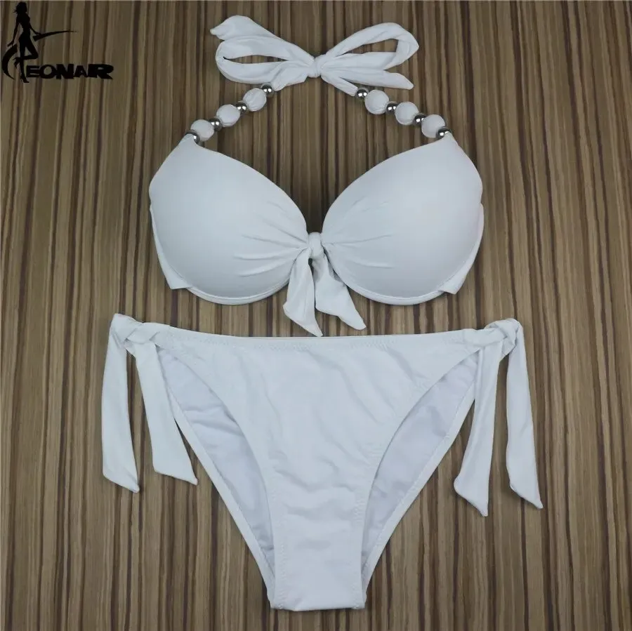 EONAR Women Bikini Offer Combined Size Swimsuit Push Up Bikini Sets Brazilian Bathing Suits Plus Size Swimwear Female XXL