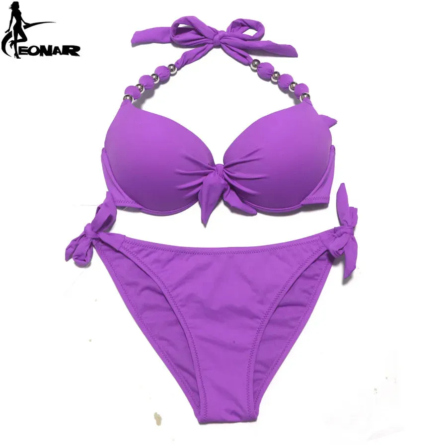 EONAR Women Bikini Offer Combined Size Swimsuit Push Up Bikini Sets Brazilian Bathing Suits Plus Size Swimwear Female XXL