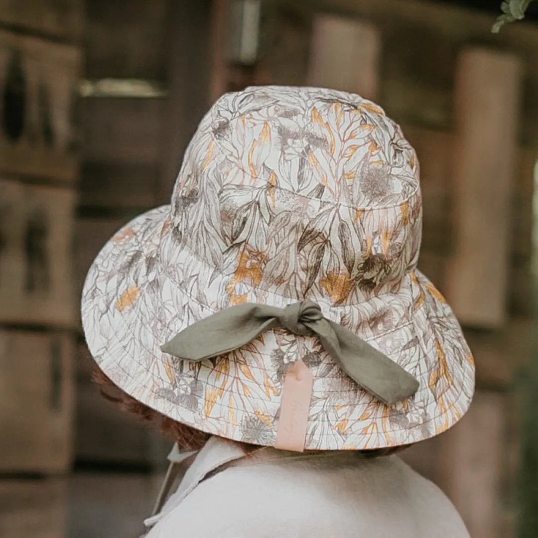 'Explorer' Kids Reversible Classic Bucket Hat - Mallee / Moss