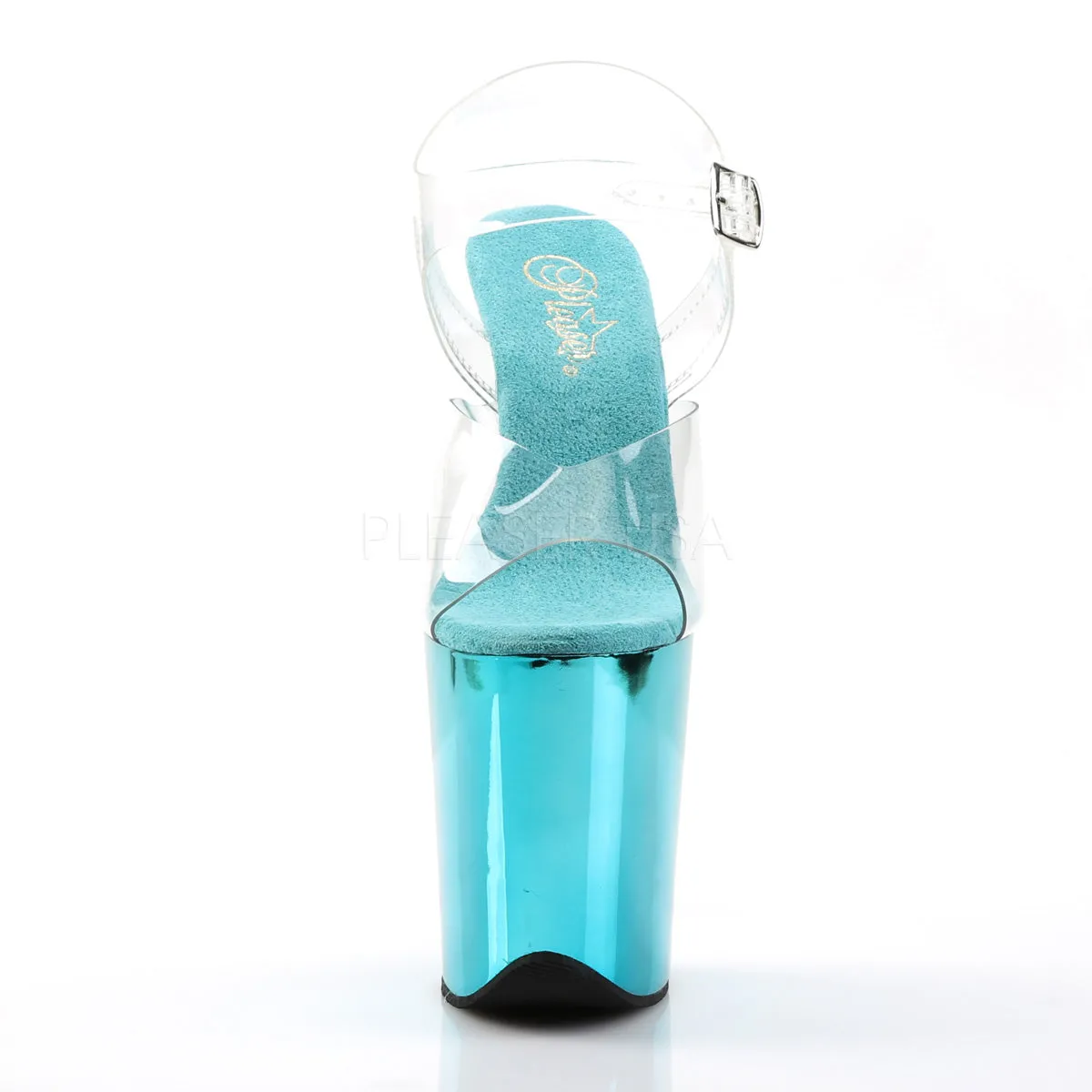 FLAMINGO-808  Clear/Turquoise Chrome