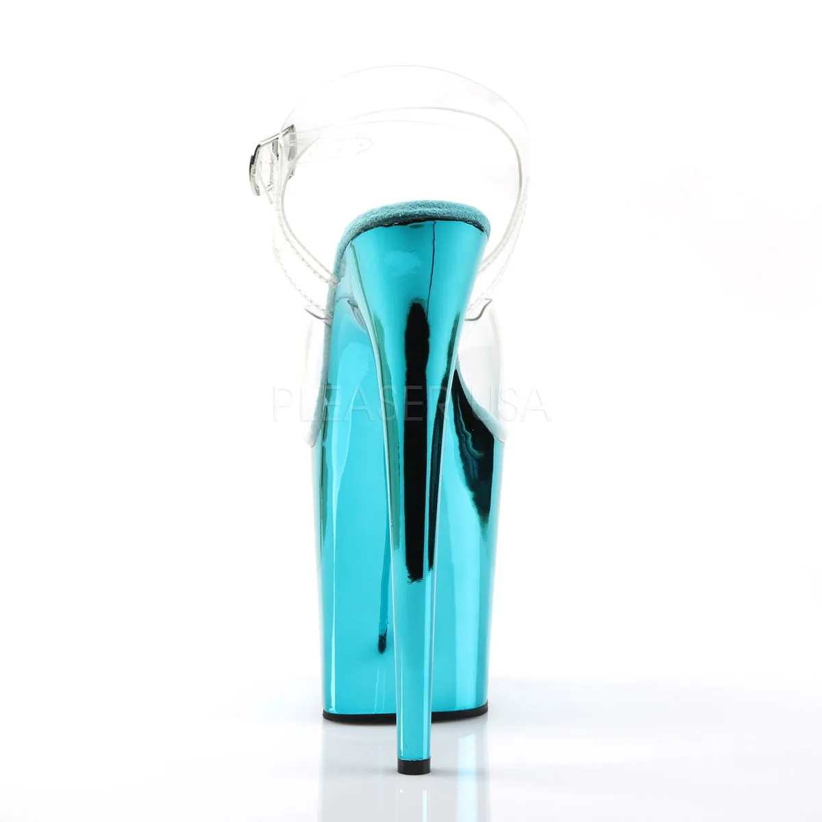 FLAMINGO-808  Clear/Turquoise Chrome