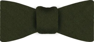Forest Green Solid Challis Wool Bow Tie #CHSOBT-7