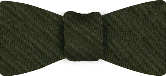 Forest Green Solid Challis Wool Bow Tie #CHSOBT-7