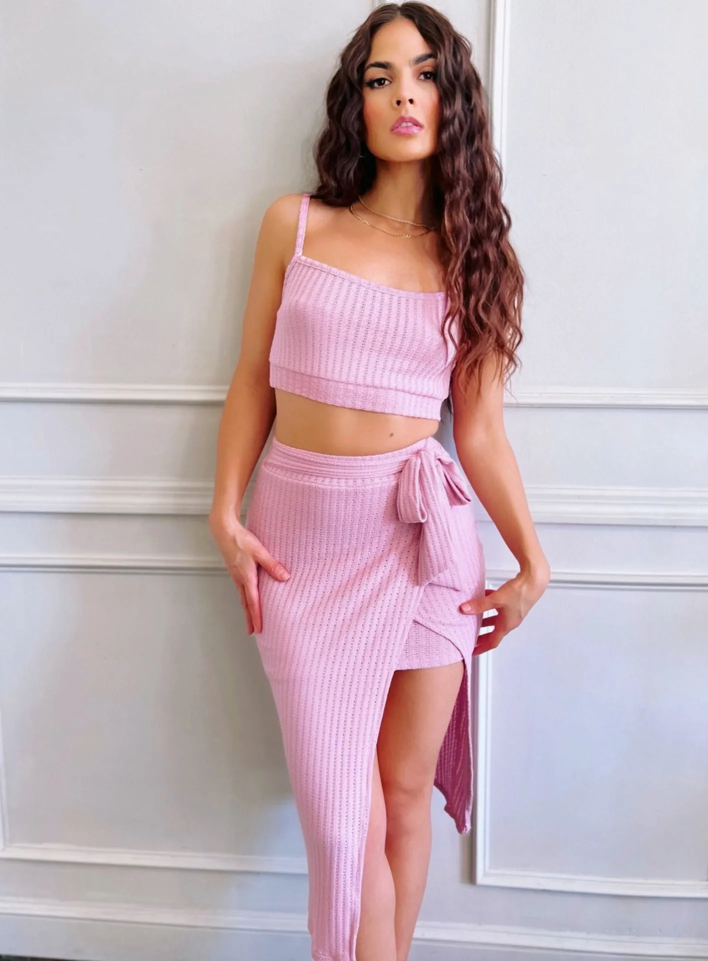 Free Spirit Knit Midi Skirt Set