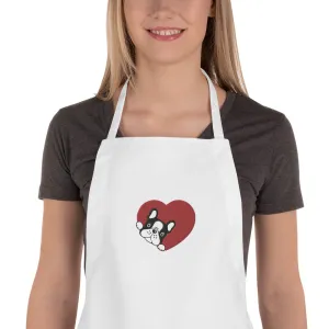 Frenchie Supply Embroidered Love Apron