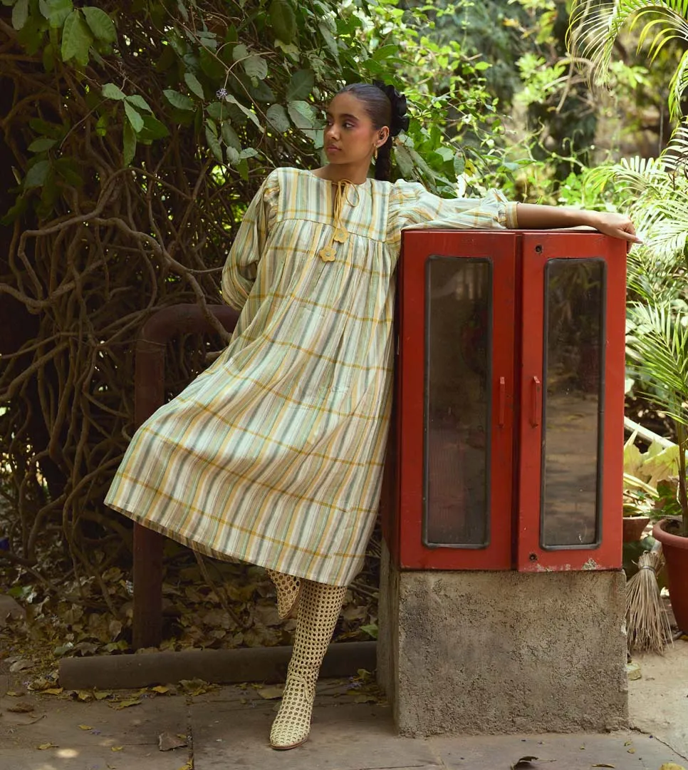 FREYA DRESS - THEME STRIPES WOVEN