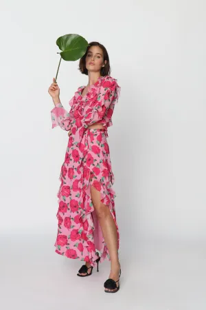 Georgia Blouse - Pink Rosette