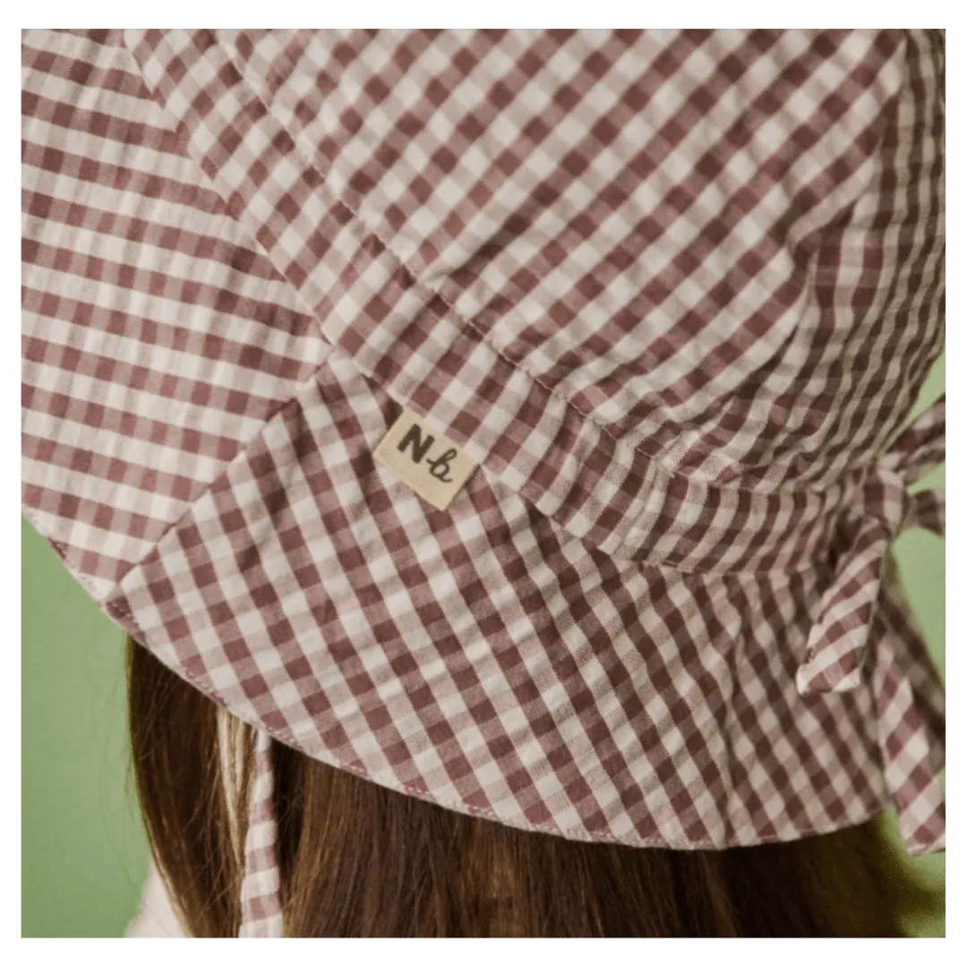 Gingham Sunhat - Twilight Check