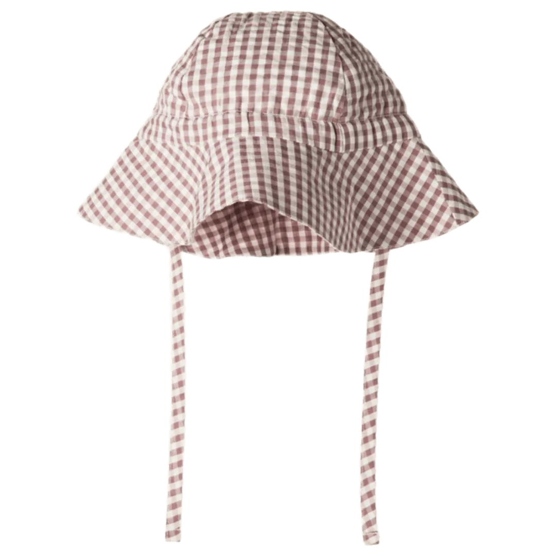Gingham Sunhat - Twilight Check