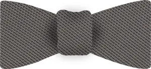 Gray Piccola Grenadine Silk Bow Tie GPBT-13