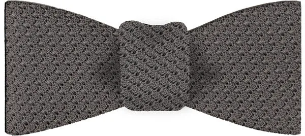 Gray Prometeo Grenadine Silk Bow Tie #GPMBT-11