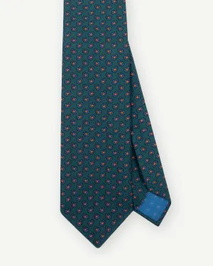 Green Small Paisley Ancient Madder Tie