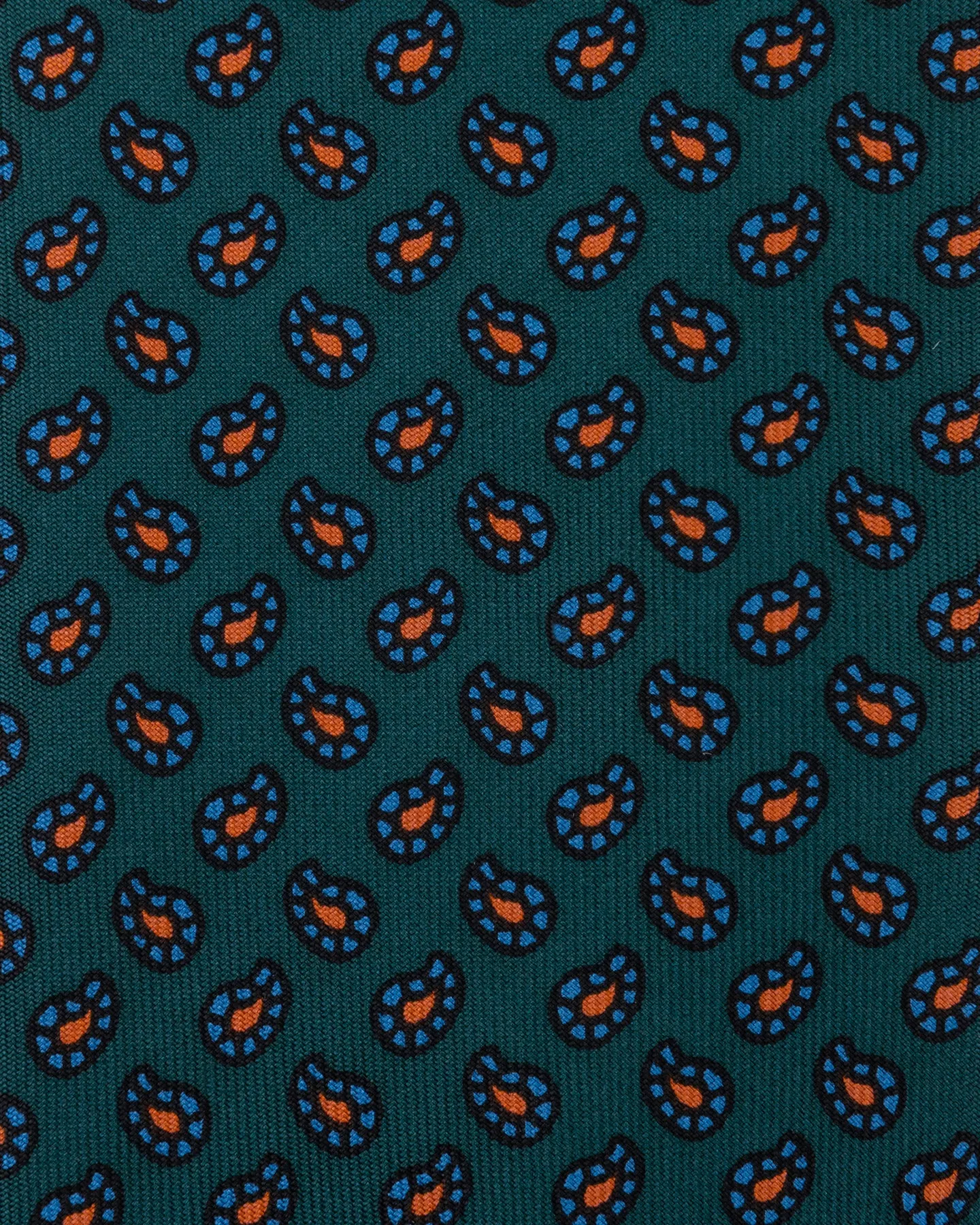 Green Small Paisley Ancient Madder Tie