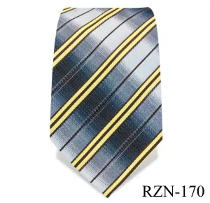 Grey with Yellow Striped Tie