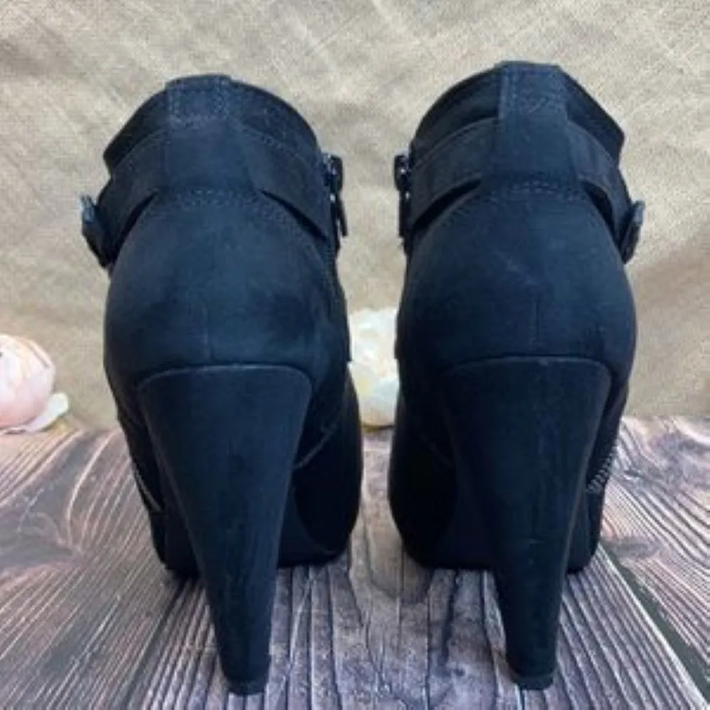 Guess Black Taylin Platform Dress Booties 9.5M