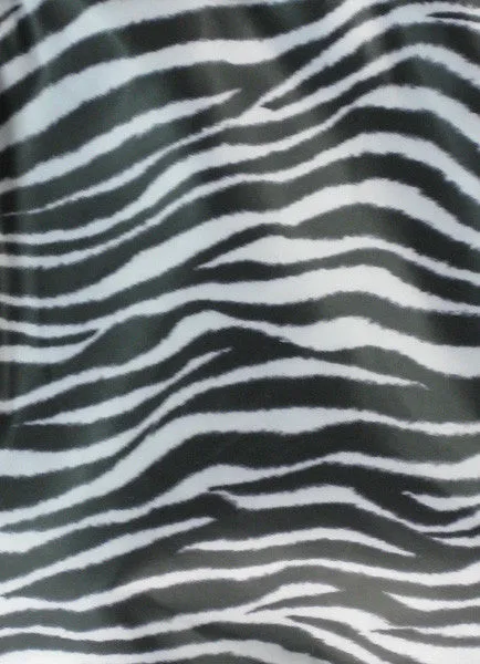 Hairstylist Dog Groomer Salon Apron In Black With Zebra Trim