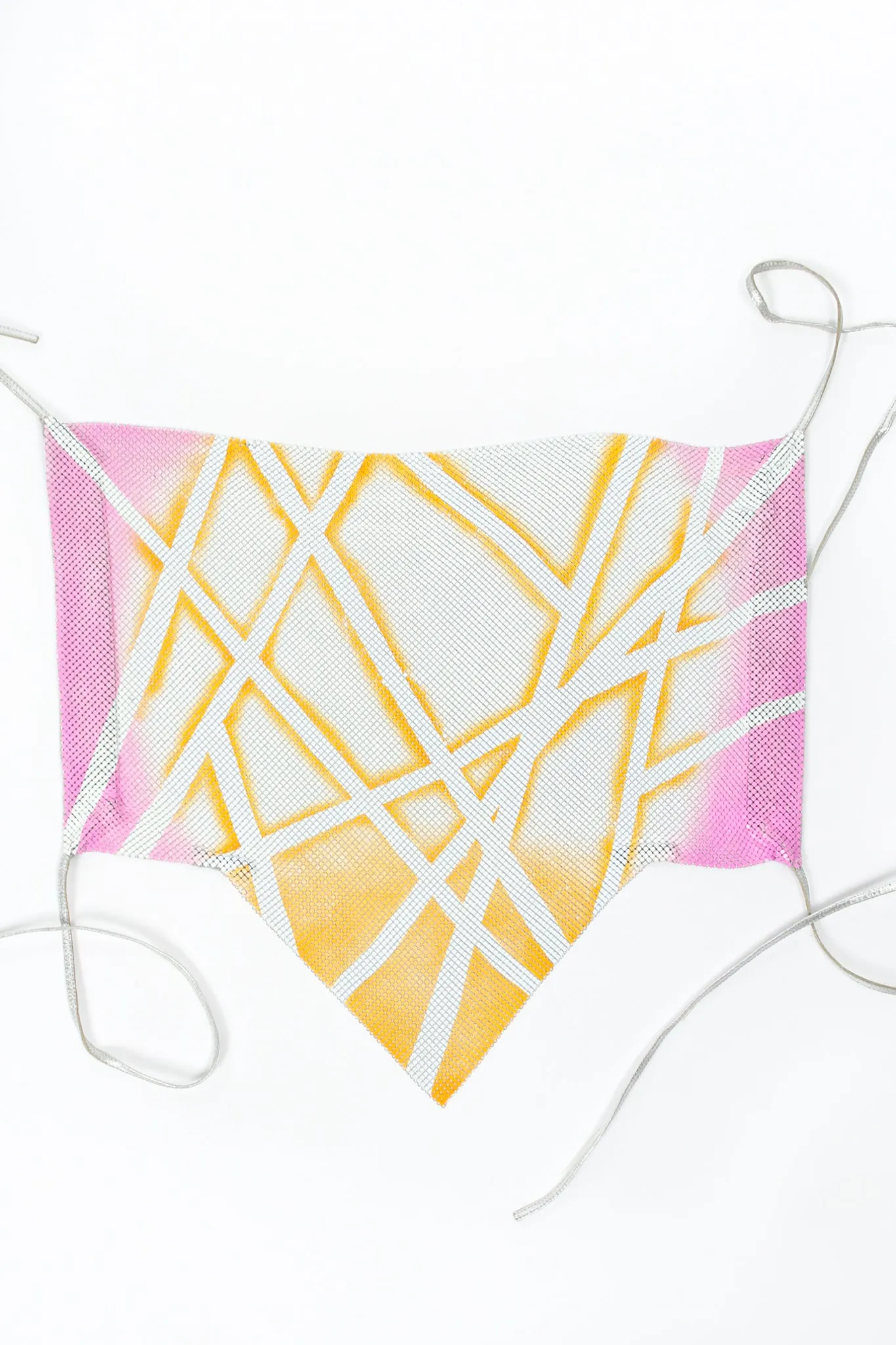 Hand Painted Pointed Metal Mesh Halter