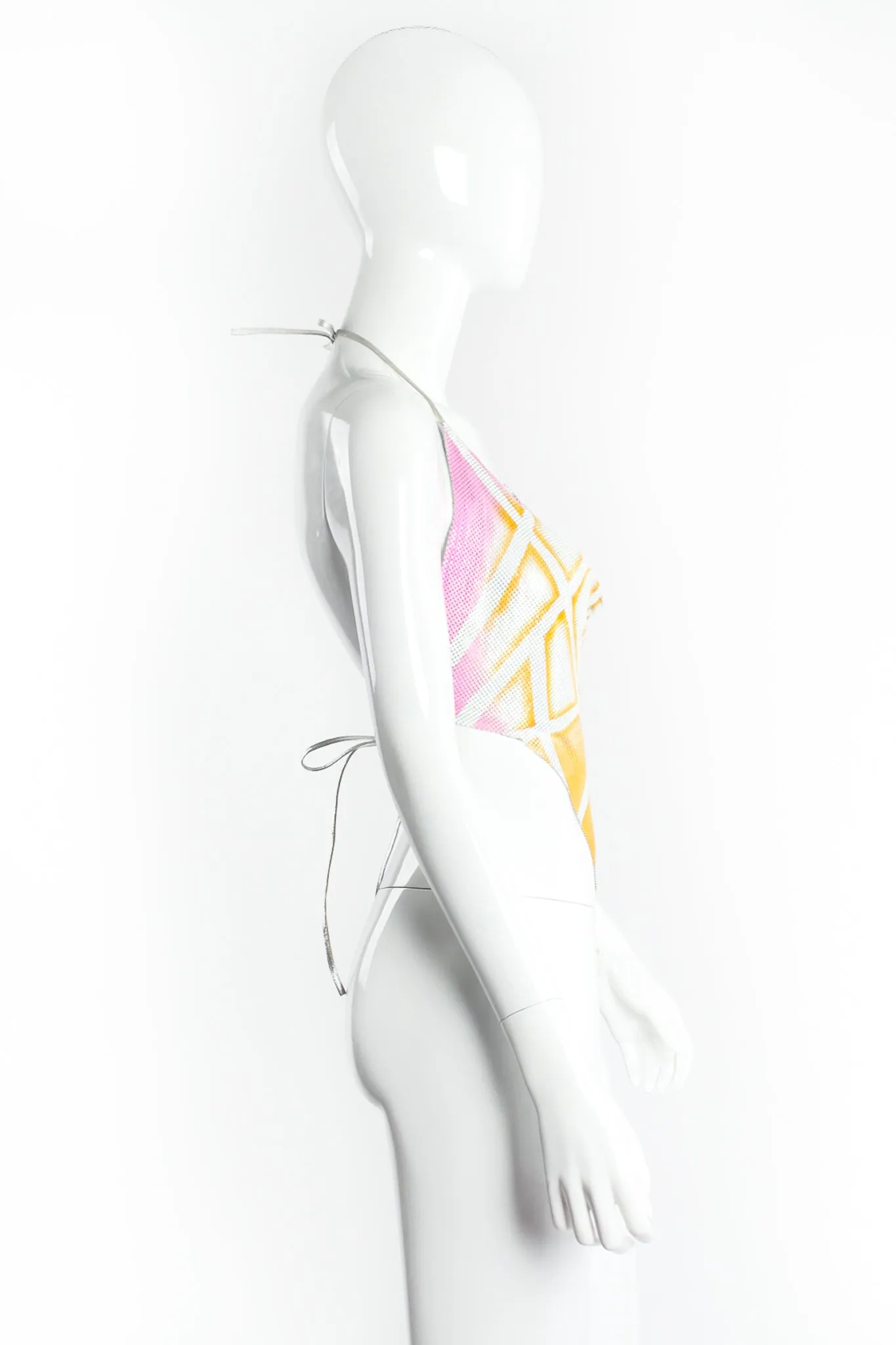 Hand Painted Pointed Metal Mesh Halter