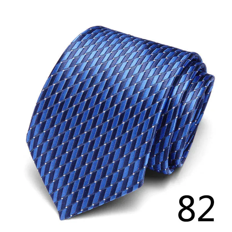 Handmade Blue Red Striped Dot Tie for Men