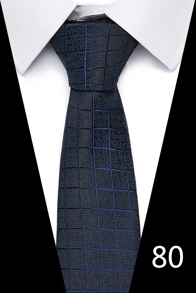 Handmade Blue Red Striped Dot Tie for Men