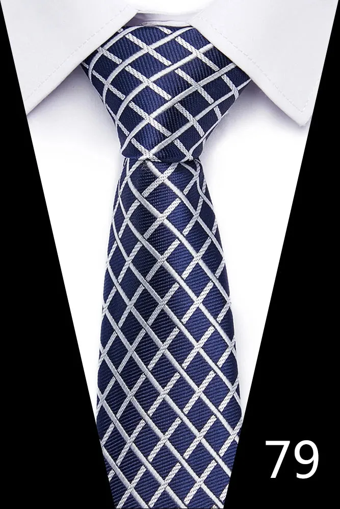 Handmade Blue Red Striped Dot Tie for Men