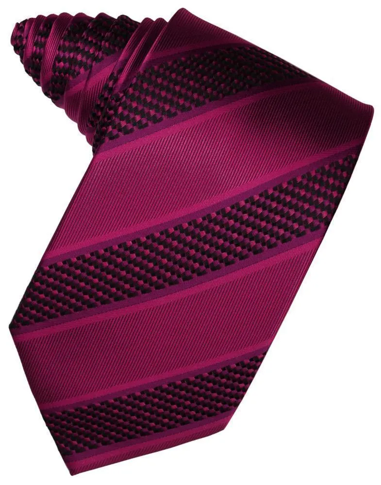 Harvest Maize Venetian Pin Dot Striped Necktie