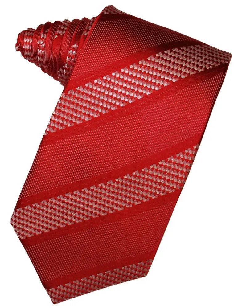 Harvest Maize Venetian Pin Dot Striped Necktie