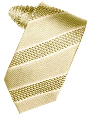 Harvest Maize Venetian Pin Dot Striped Necktie