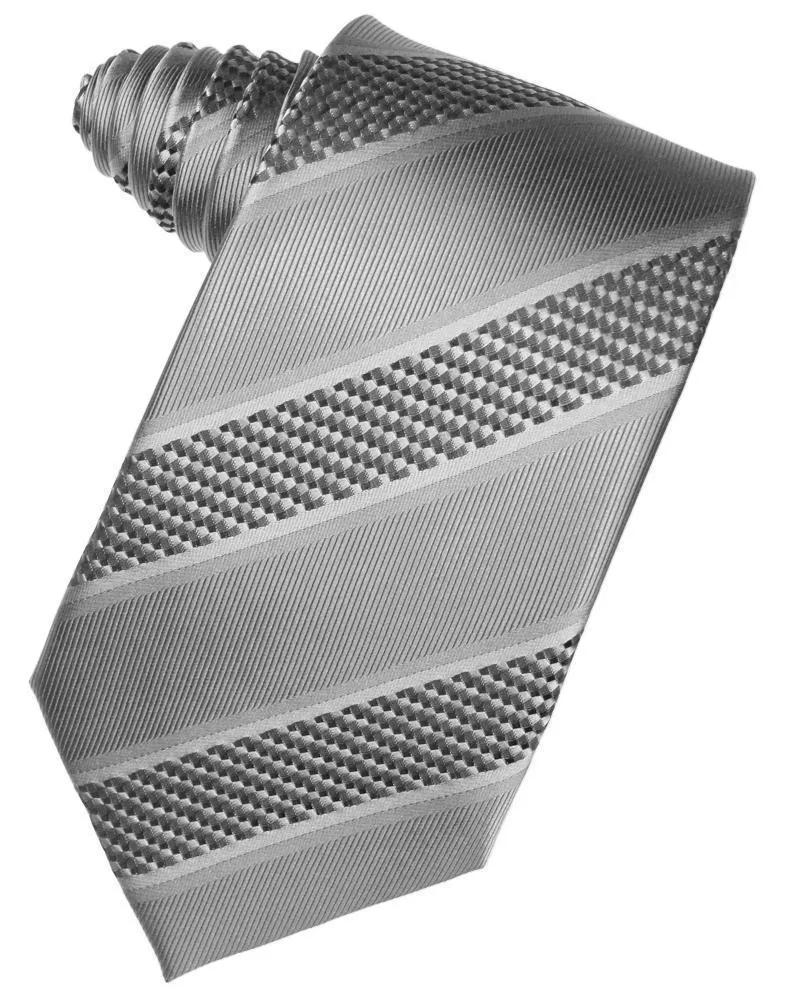 Harvest Maize Venetian Pin Dot Striped Necktie