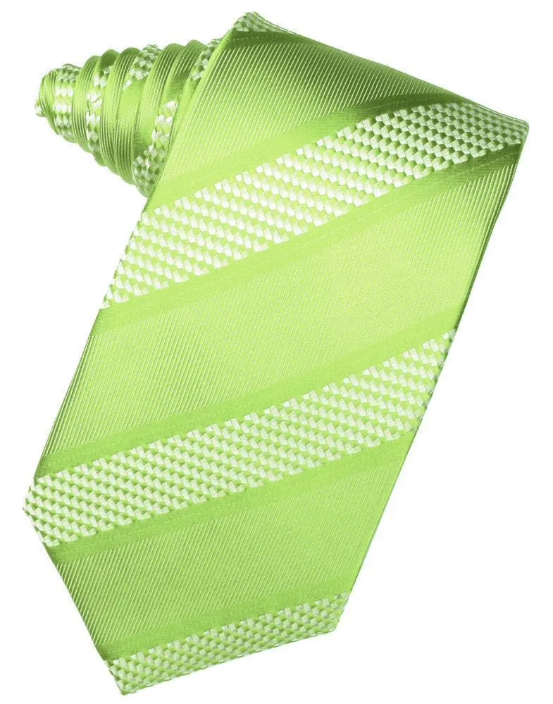 Harvest Maize Venetian Pin Dot Striped Necktie