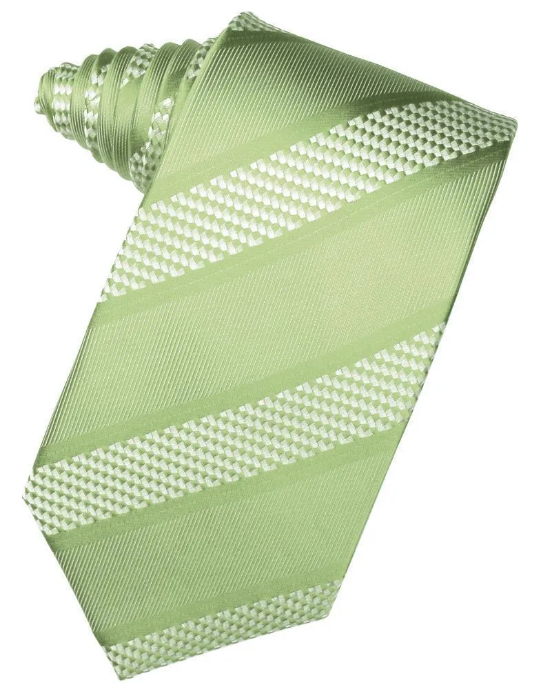 Harvest Maize Venetian Pin Dot Striped Necktie