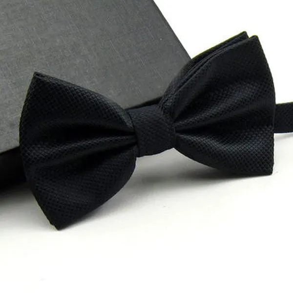High Quality Men Fashion Solid Bowtie Wedding Butterfly Bow Tie Novelty Tuxedo Adjustable Necktie Yellow/Dark Green/Grass Green