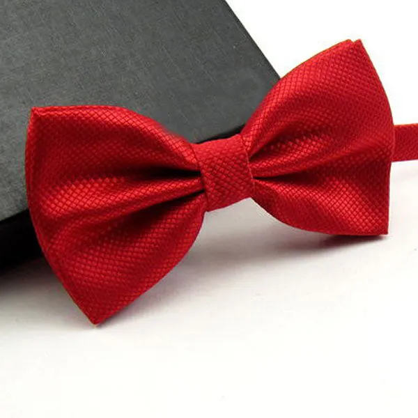 High Quality Men Fashion Solid Bowtie Wedding Butterfly Bow Tie Novelty Tuxedo Adjustable Necktie Yellow/Dark Green/Grass Green