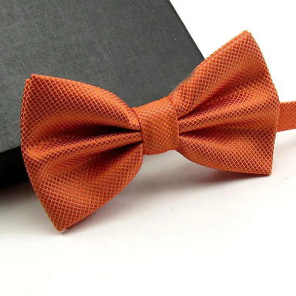 High Quality Men Fashion Solid Bowtie Wedding Butterfly Bow Tie Novelty Tuxedo Adjustable Necktie Yellow/Dark Green/Grass Green