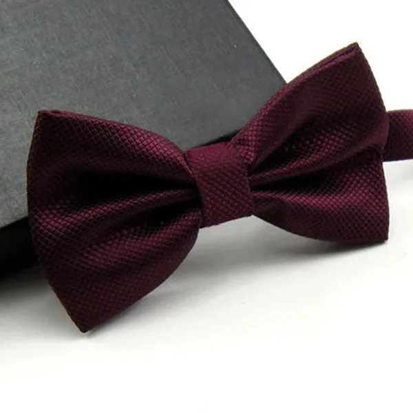 High Quality Men Fashion Solid Bowtie Wedding Butterfly Bow Tie Novelty Tuxedo Adjustable Necktie Yellow/Dark Green/Grass Green