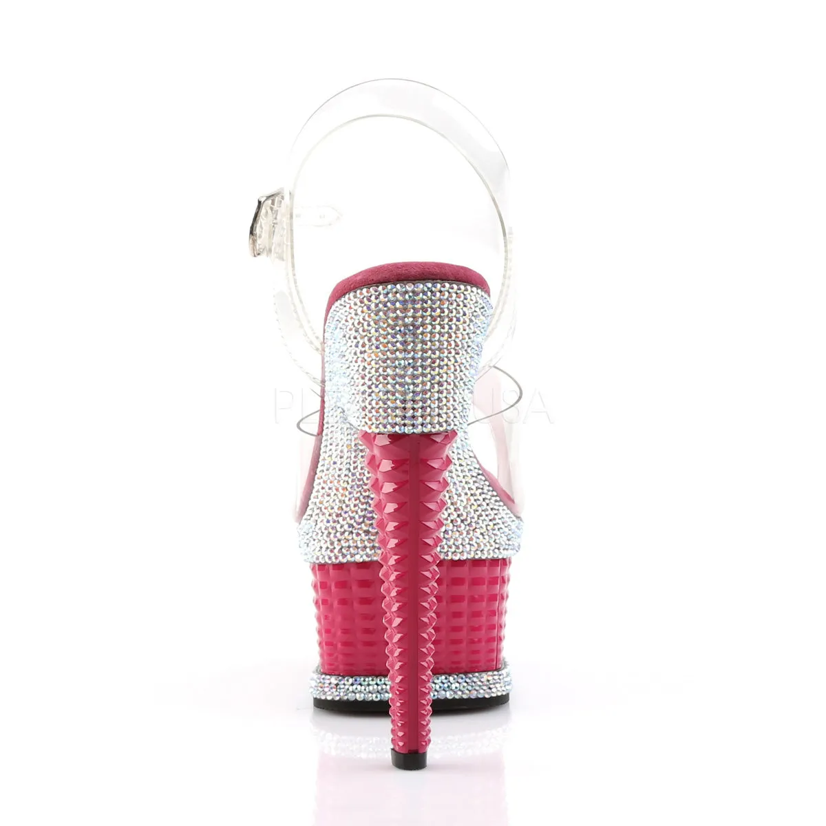 ILLUSION-658RS  Clear/Hot Pink