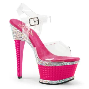 ILLUSION-658RS  Clear/Hot Pink