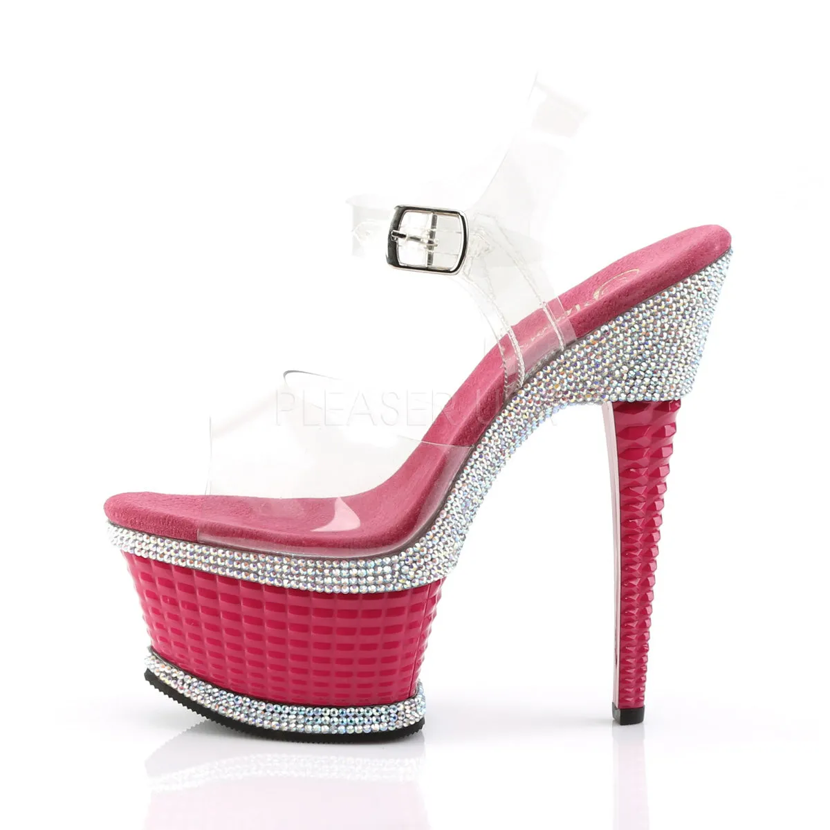 ILLUSION-658RS  Clear/Hot Pink