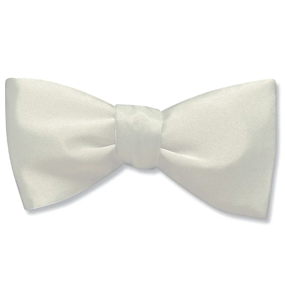 Ivory Charmeuse - Dog Bow Ties